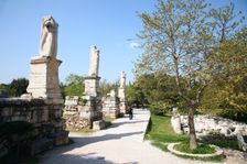 The Odeon of Agrippa in the Greek Agora of Athens, Greece. Creator: Samuel Magal