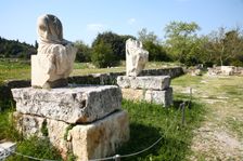 The Odeon of Agrippa in the Greek Agora of Athens, Greece. Creator: Samuel Magal