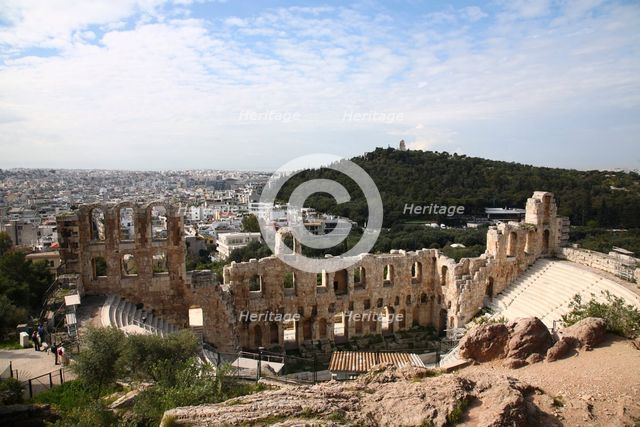 The Odeon of Herodes Atticus, Athens, Greece. Creator: Samuel Magal.