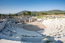 The odeon of the asclepeion at Messene, Greece. Creator: Samuel Magal