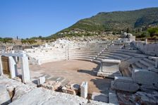 The odeon of the asclepeion at Messene, Greece. Creator: Samuel Magal