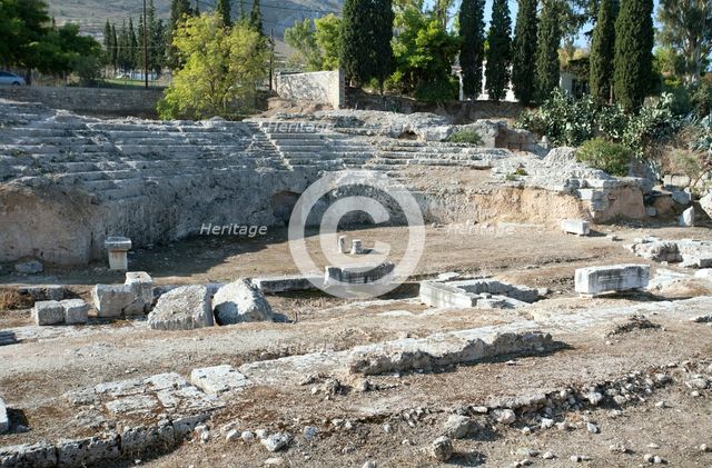 The Odeon at Corinth, Greece. Creator: Samuel Magal.