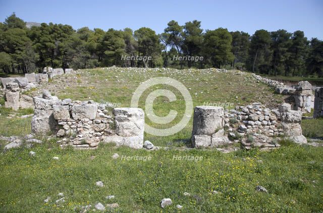 The Odeon at Epidauros, Greece. Artist: Samuel Magal
