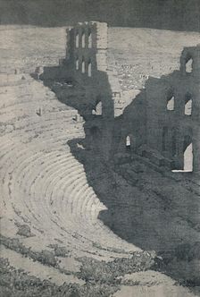 The Odeum of Herodes Atticus in Athens 1913