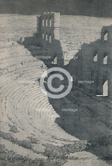 'The Odeum of Herodes Atticus in Athens', 1913. Artist: Unknown.
