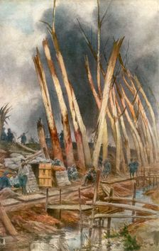 The offensive of Yser 1917, (1926).Artist: Francois Flameng