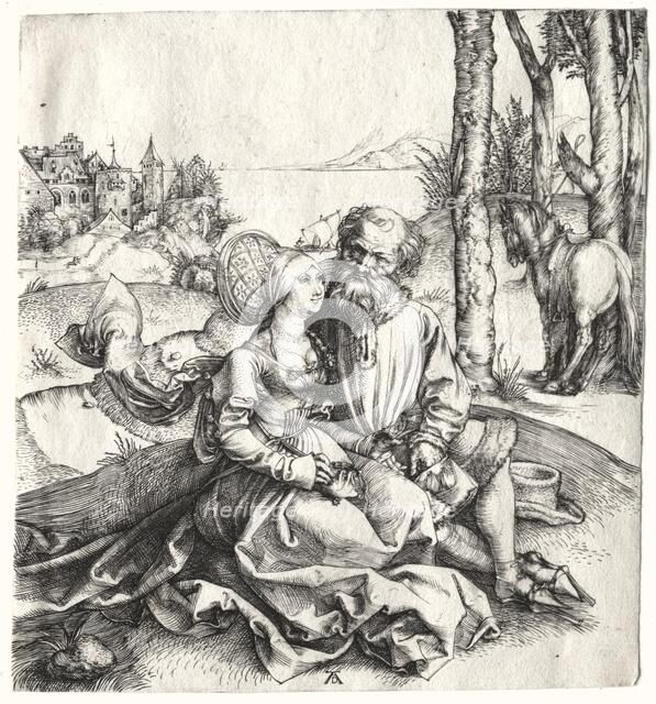 The Offer of Love (or The Ill-Assorted Couple), 1495-1496. Creator: Albrecht Dürer (German, 1471-1528).