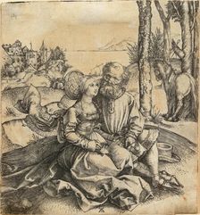 The offer of love (The ill-assorted couple) , before 1496. Creator: Dürer, Albrecht (1471-1528)