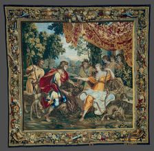 The Offering of the Boar's Head, from The Story of Meleager and Atalanta, Brussels, 1673/86. Creator: Unknown
