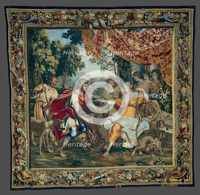 The Offering of the Boar's Head, from The Story of Meleager and Atalanta, Brussels, 1673/86. Creator: Unknown.
