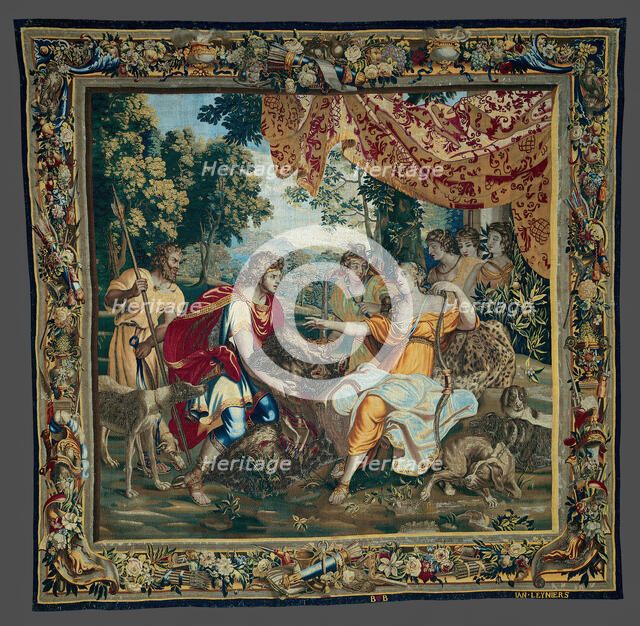 The Offering of the Boar's Head, from The Story of Meleager and Atalanta, Brussels, 1673/86. Creator: Unknown.