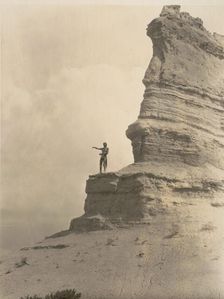 The offering-San Ildefonso, c1927. Creator: Edward Sheriff Curtis