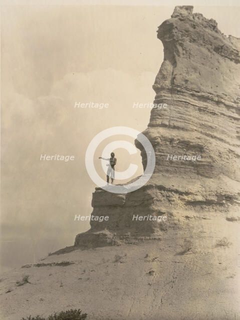 The offering-San Ildefonso, c1927. Creator: Edward Sheriff Curtis.