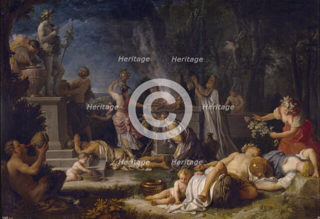 The Offering to Bacchus, 1720. Artist: Houasse, Michel-Ange (1680-1730)