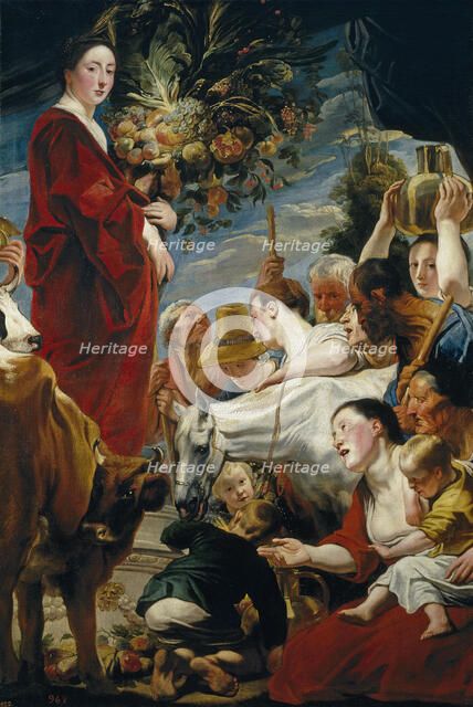 The Offering to Ceres. Artist: Jordaens, Jacob (1593-1678)