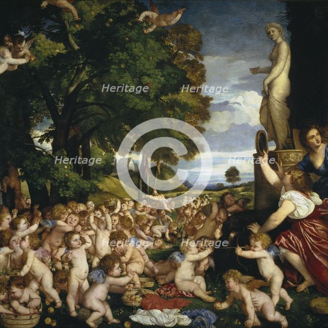 The Offering to Venus, 1518-1519. Artist: Titian (1488-1576)