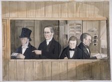 The office of Messre Charles Greenwood and Co, London, c1840. Artist: Anon