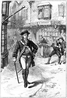 The officer and the barber's boy, 18th century (c1880)