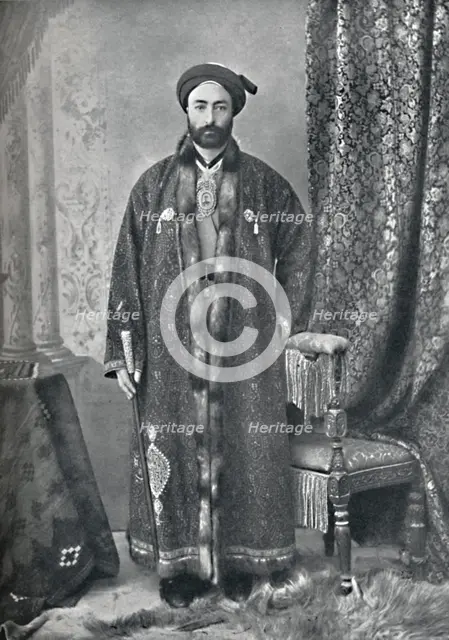 The officer in charge of the holy shrine at Mashhad, Persia, 1902. Artist: Unknown.
