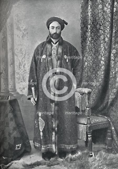The officer in charge of the holy shrine at Mashhad, Persia, 1902. Artist: Unknown.