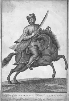 The Officer of the Ulans in the Service of the King of Prussia (18th century?)