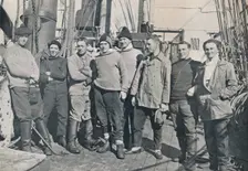 The Officers of the Terra Nova 1912 Voyage (1913). Artist: Herbert Ponting
