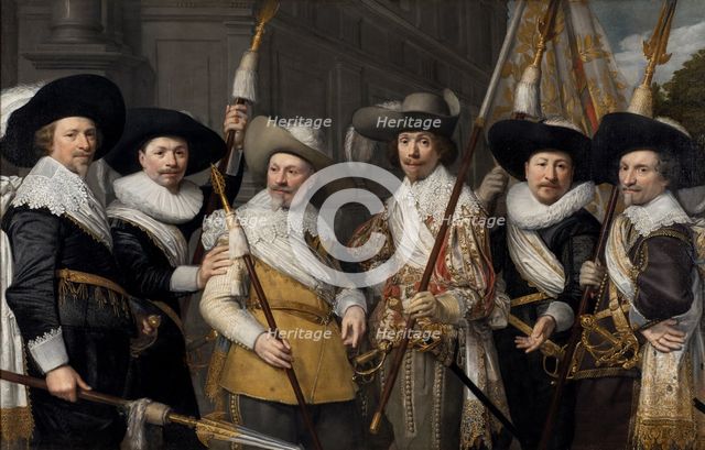 The Officers of the White Banner of Saint Sebastian militia company of The Hague, 1633.