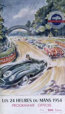 The official programme for Le Mans 24 Hours, 1954