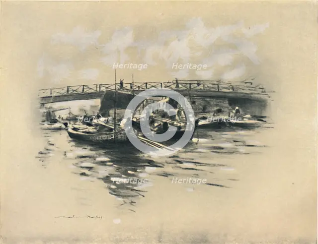 'The Ogara River at Tokio', 1903. Artist: Mortimer L Menpes.
