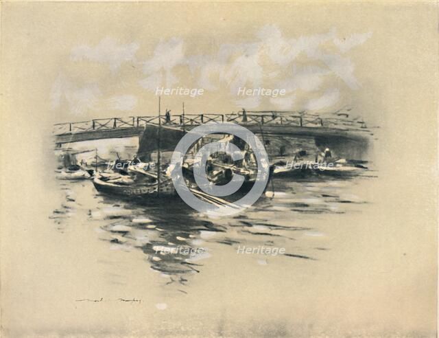 'The Ogara River at Tokio', 1903. Artist: Mortimer L Menpes.