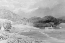 The Ohio River near Wheeling, West Virginia, 1859-60. Creator: Lefevre James Cranstone
