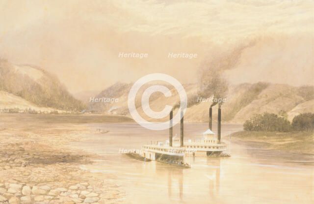 The Ohio River near Wheeling, West Virginia, 1859-60. Creator: Lefevre James Cranstone.