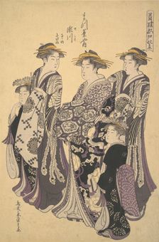 The Oiran Segawa of Matsubaya (the House of Pine), ca. 1788. Creator: Hosoda Eishi