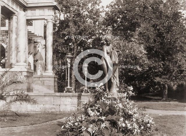 The Olga Island Theatre at Peterhof, 1897. Artist: Petrov, Nikolai (1876-1940)