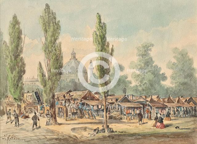 The old Tandelmarkt in Vienna, undated. Creator: J. A. Störr.