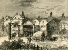 The Old Tabard Inn, in the Seventeenth Century (c1878). Creator: Unknown
