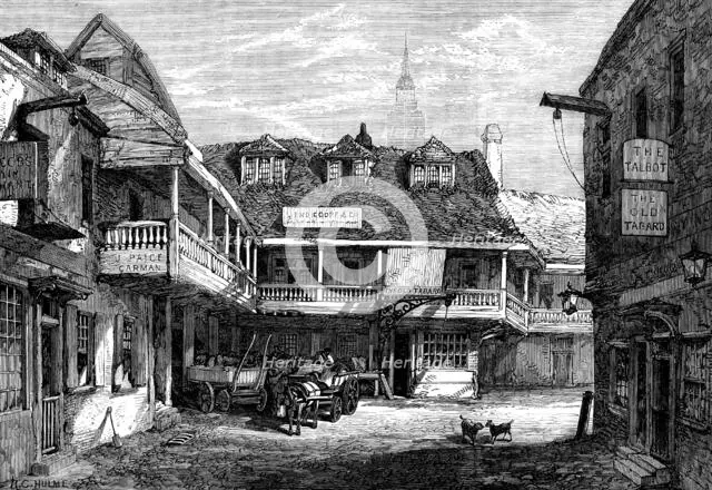 The Old Tabard Inn, Southwark, 1873. Creator: Unknown.