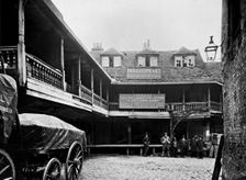The Old Tabard Inn, Southwark, London, before 1873. Artist: Alfred Newton & Sons