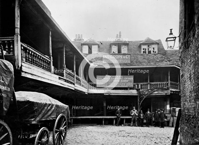The Old Tabard Inn, Southwark, London, before 1873. Artist: Alfred Newton & Sons