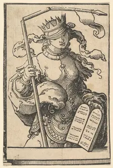 The Old Testament (or Synagogue), from the series of Sibyls, ca. 1530. Creator: Lucas van Leyden