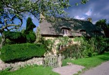 The Old Thatch, cottage, Stanway, Gloucestershire. Creator: Tony Evans