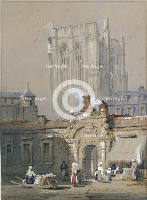 The Old Tower, Cologne Cathedral, early 19th century. Artist: Samuel Prout.