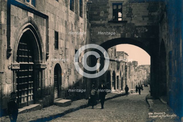 The Old Town of Rhodes, Greece, 1936. Artist: Unknown