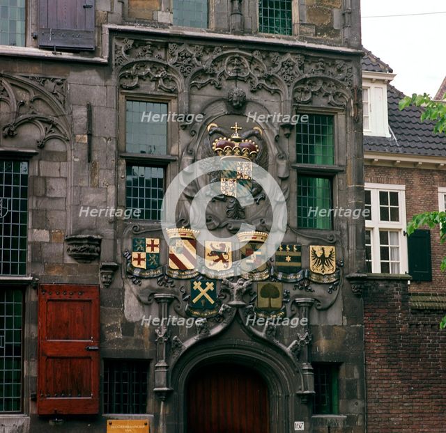 The Old Town Hall in Delft, 17th century.  Artist: CM Dixon Artist: Unknown