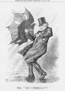 The "Old Umbrella"!!! 1886. Creator: Joseph Swain