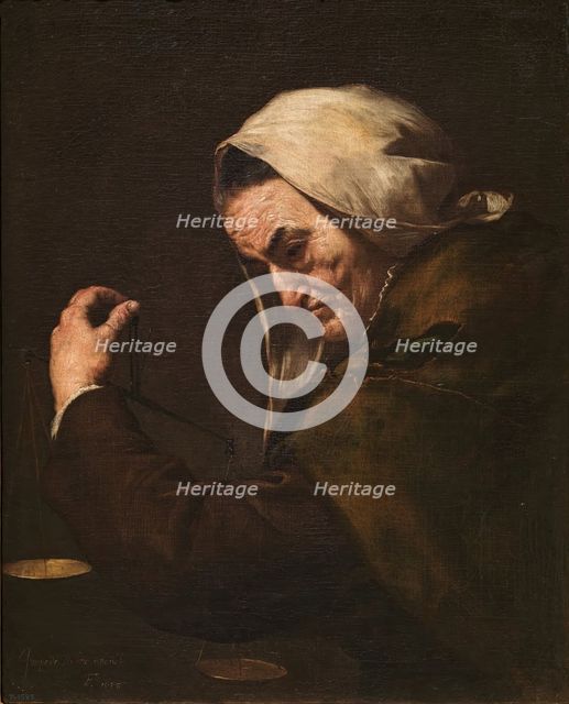 The Old Usurer, 1638. Creator: Jusepe de Ribera.