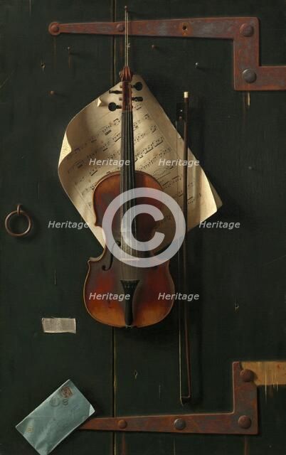 The Old Violin, 1886. Creator: William Michael Harnett.