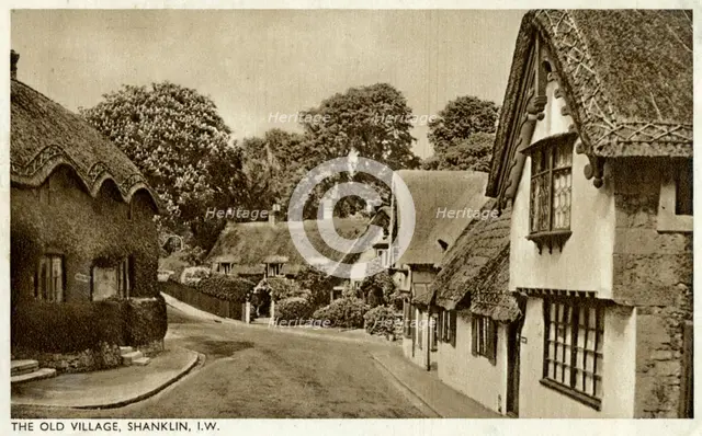 The old village, Shanklin, Isle of Wight, 20th century. Artist: Unknown