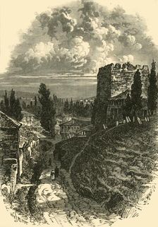 The Old Walls, Constantinople (c4th century), 1890. Creator: Unknown
