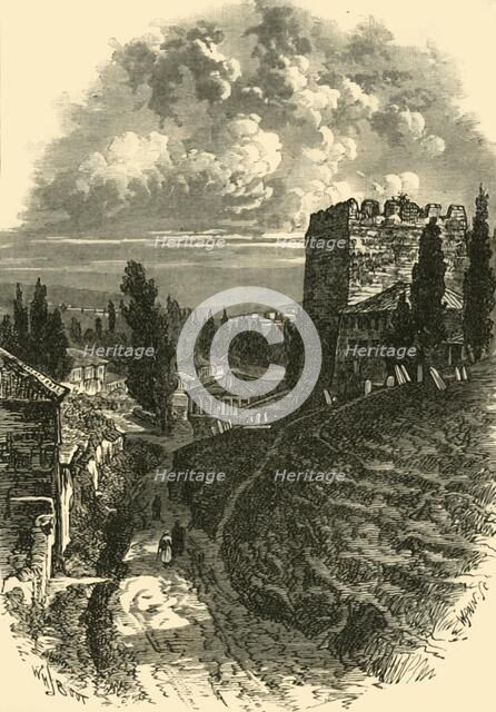 'The Old Walls, Constantinople', (c4th century), 1890. Creator: Unknown.